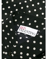 Женская черно-белая классическая рубашка в горошек от RED Valentino