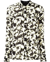 Женская черно-белая классическая рубашка с принтом от Proenza Schouler