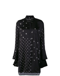 Женская черно-белая классическая рубашка со звездами от Neil Barrett