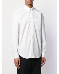 Мужская черно-белая классическая рубашка от Helmut Lang