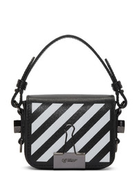 Черно-белая кожаная сумка через плечо от Off-White