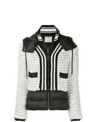 Женская черно-белая куртка-пуховик от Pinko