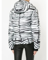 Женская черно-белая куртка-пуховик от Kru