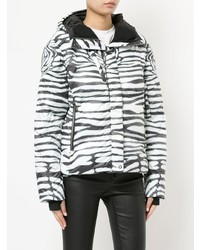 Женская черно-белая куртка-пуховик от Kru