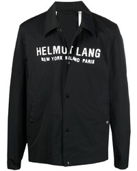 Мужская черно-белая куртка-рубашка с принтом от Helmut Lang