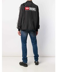 Мужская черно-белая куртка-рубашка от Diesel