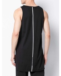 Мужская черно-белая майка с принтом от Haculla