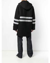 Мужская черно-белая парка от Junya Watanabe MAN