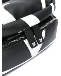 Мужская черно-белая поясная сумка от Valentino