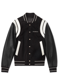 Мужская черно-белая университетская куртка от Givenchy