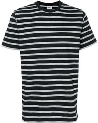 Мужская черно-белая футболка с круглым вырезом в горизонтальную полоску от Carhartt