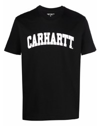 Мужская черно-белая футболка с круглым вырезом с принтом от Carhartt WIP