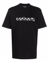 Мужская черно-белая футболка с круглым вырезом с принтом от Carhartt WIP