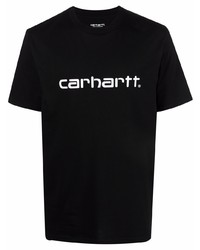 Мужская черно-белая футболка с круглым вырезом с принтом от Carhartt WIP