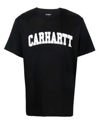 Мужская черно-белая футболка с круглым вырезом с принтом от Carhartt WIP