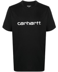 Мужская черно-белая футболка с круглым вырезом с принтом от Carhartt WIP