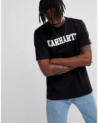 Мужская черно-белая футболка с круглым вырезом с принтом от Carhartt WIP
