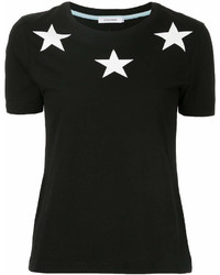 Женская черно-белая футболка с круглым вырезом с принтом от GUILD PRIME