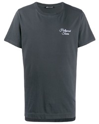 Мужская черно-белая футболка с круглым вырезом с принтом от Htc Los Angeles