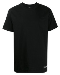 Мужская черно-белая футболка с круглым вырезом с принтом от Les (Art)ists