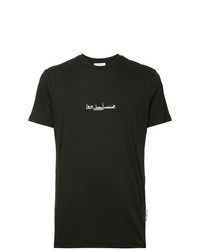 Мужская черно-белая футболка с круглым вырезом с принтом от Les Benjamins