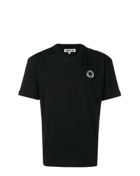 Мужская черно-белая футболка с круглым вырезом с принтом от McQ Alexander McQueen