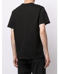 Мужская черно-белая футболка с круглым вырезом с принтом от N°21