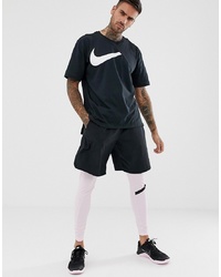 Мужская черно-белая футболка с круглым вырезом с принтом от Nike Training