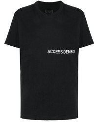 Мужская черно-белая футболка с круглым вырезом с принтом от RtA