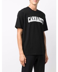 Мужская черно-белая футболка с круглым вырезом с принтом от Carhartt WIP