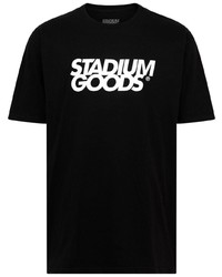 Мужская черно-белая футболка с круглым вырезом с принтом от Stadium Goods
