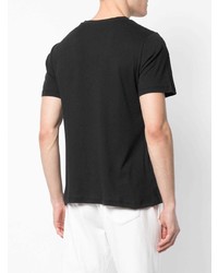 Мужская черно-белая футболка с круглым вырезом с принтом от Cynthia Rowley