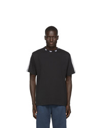 Мужская черно-белая футболка с круглым вырезом от adidas Originals