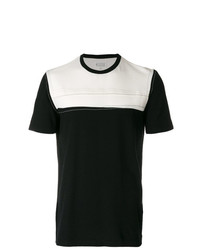 Мужская черно-белая футболка с круглым вырезом от Maison Margiela