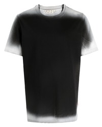 Мужская черно-белая футболка с круглым вырезом от Marni