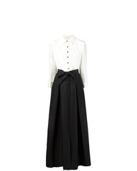 Черно-белое вечернее платье от Carolina Herrera