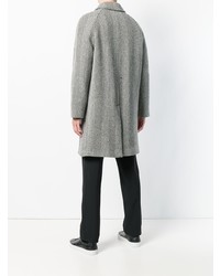 Черно-белое длинное пальто от Paltò