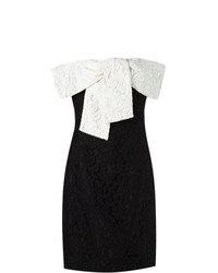 Черно-белое кружевное платье-футляр от Martha Medeiros