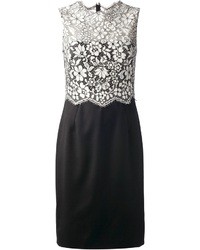 Черно-белое кружевное платье от Valentino
