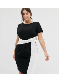 Черно-белое облегающее платье от Paper Dolls Plus