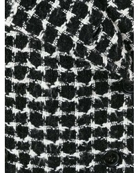 Женское черно-белое пальто с узором "гусиные лапки" от Comme Des Garçons Vintage