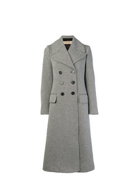 Женское черно-белое пальто от Burberry