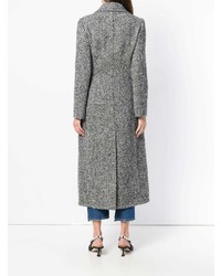 Женское черно-белое пальто от Ermanno Scervino