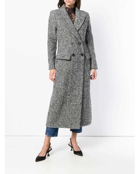 Женское черно-белое пальто от Ermanno Scervino