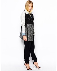 Женское черно-белое пальто от Asos