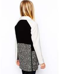 Женское черно-белое пальто от Asos
