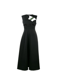 Черно-белое платье-миди с принтом от Calvin Klein 205W39nyc