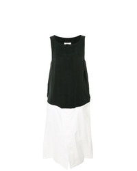 Черно-белое платье-миди от MM6 MAISON MARGIELA