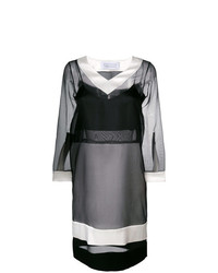 Черно-белое платье прямого кроя от Gianluca Capannolo