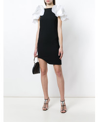 Черно-белое платье прямого кроя от Lanvin